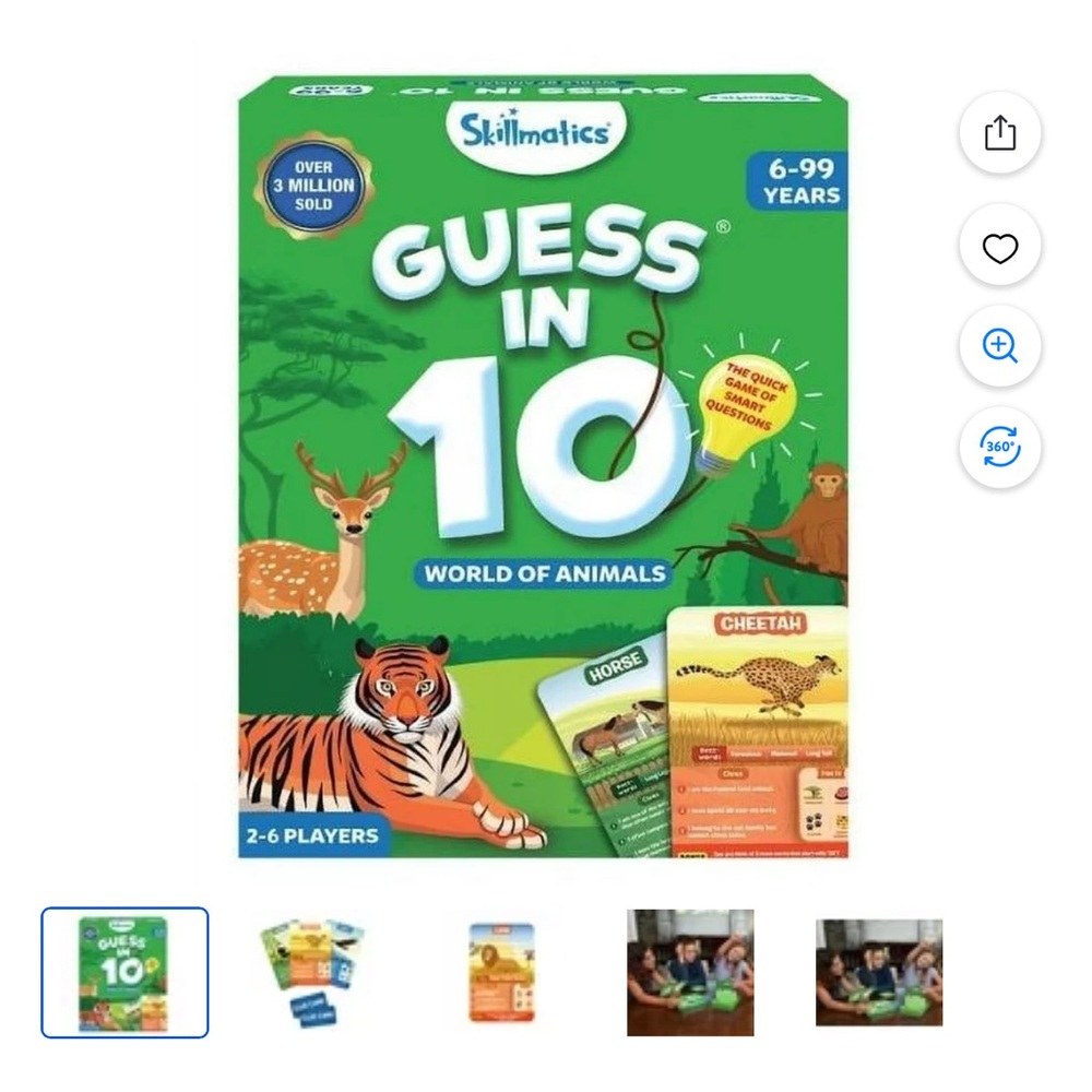 Guess in 10 World of Animals Game - Green